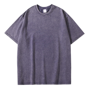 Camiseta serigrafiada personalizada de 100% algodón, camiseta de verano de alta calidad para hombre, camiseta vintage con gráfico de peso pesado - Product Image 1