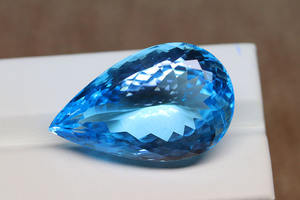 Topaze bleue suisse véritable pierre à facettes Topaze suisse bien polie Gemmes Topaze bleue suisse étonnante pierre précieuse taillée pour la fabrication de bijoux - Product Image 2