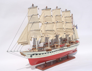 เรือไม้ขนาดเล็กคุณภาพสูงโมเดลฝรั่งเศส II แฮนด์เมดเวียดนาม GIA nhien Co. ป้ายติดผนังกล่องไม้งานฝีมือจากไม้ TS0093P-50 - Product Image 6