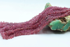 Excellentes perles à facettes en forme de goutte de rubis 5*7mm avec une taille de 4mm pour la fabrication de bijoux - Product Image 4