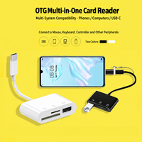Lecteur de carte mémoire USB C, adaptateur SD TF 3 en 1, connecteur OTG pour appareil photo, transfert de photos et de vidéos, ordinateur portable, ordinateur de bureau