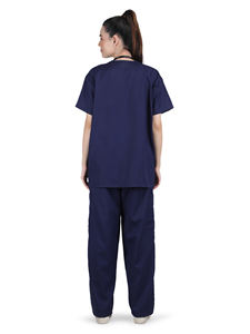Conjunto Médico Unisex Cómodo de Manga Corta con Estampado de Poly/Algodón en Relieve, Pantalones para Médicos, Enfermeras, Uso en Hospital - Product Image 2