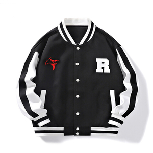 Hermosa chaqueta de bombardero de cuero negro de invierno personalizada de moda para hombres, tela tejida con cuello levantado, servicio OEM disponible - Product Image 3