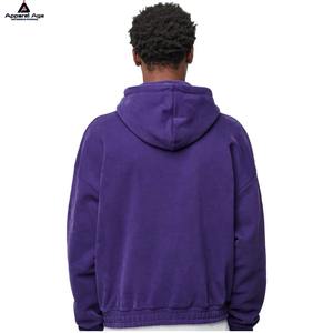 Sweat à capuche avec fermeture éclair de marque populaire en coton de haute qualité à impression bouffante OEM de luxe en gros Sweatshirts à capuche pour hommes - Product Image 6