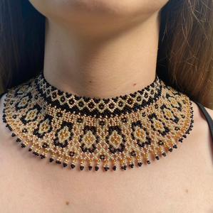 Trendy Exquisite Seed Bead <b>Necklace</b> for Women, Handmade Jewelry <b>Necklace</b>, Ukrainian Beaded <b>Necklace</b>, Gift for Women - Product Image 2