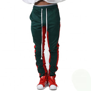 Pantalon de survêtement noir pour homme avec bande latérale jaune et blanche, taille élastique, décontracté, en coton tricoté mi-lourd, idéal pour l'automne - Product Image 6