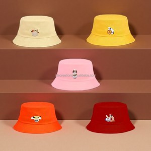 Lindo Sombrero de Pescador Casual de Algodón con Bordado de Perro para Pesca y Ciclismo, Uso Diario - Product Image 1