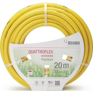 สายยางรดน้ำและรอกเก็บสายยาง REHAU Quattroflex สายยางรดน้ำ ยาว 25 ม. เส้นผ่านศูนย์กลางภายใน 25 มม. เส้นผ่านศูนย์กลางภายนอก 31 มม. แพ็ค 2 ชิ้น - Product Image 1