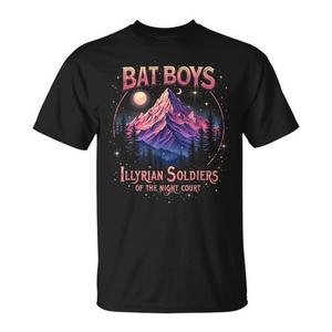 T-shirt promozionale Bat Boys Night Court Mountain Nesta Bookworm per appassionati di lettura e cosplay - Product Image 1