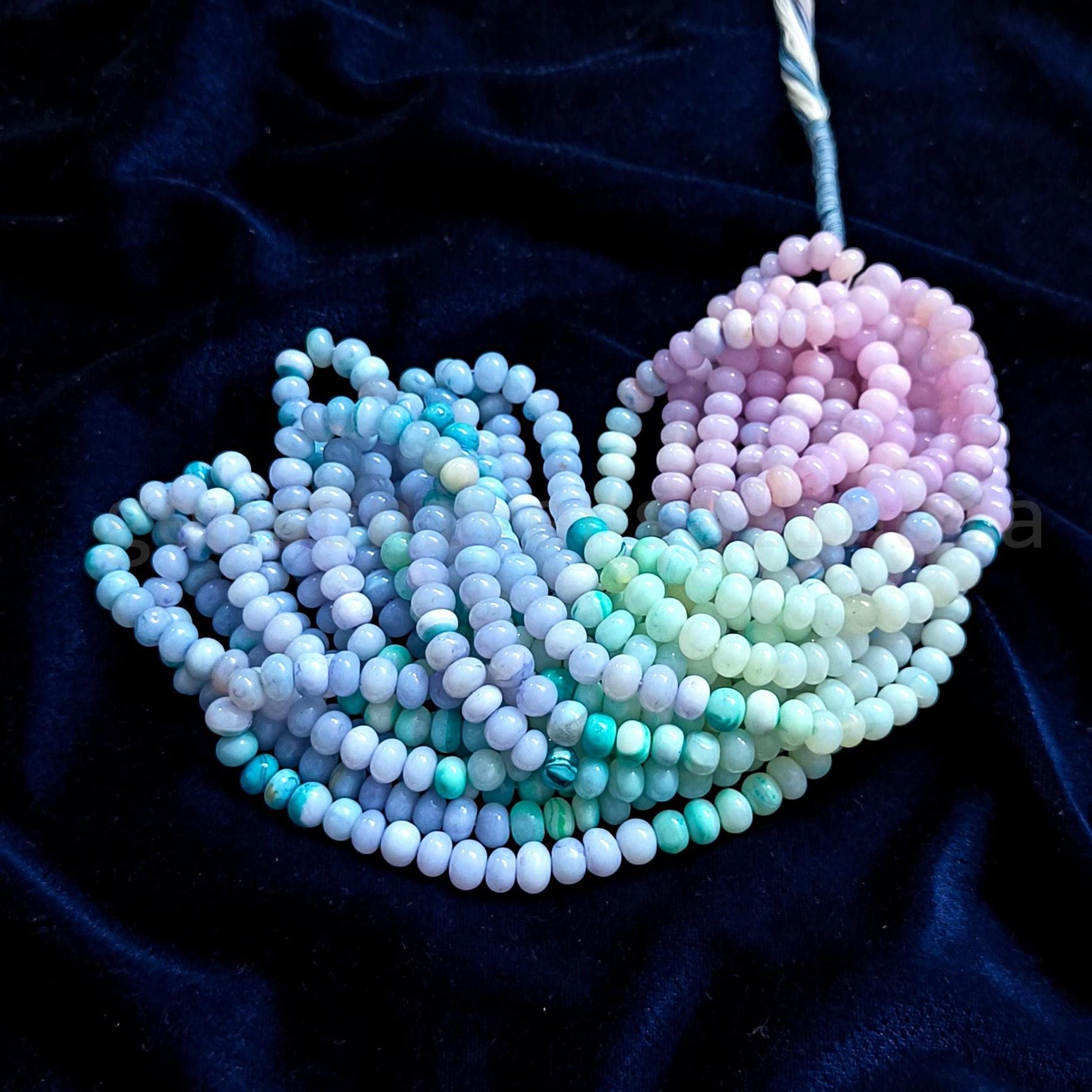 8mm smooth rondelle beads