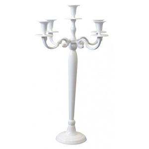 Latest Luxury Aluminum <b>Tall</b> Candelabra Floor Standing Wedding Centerpiece & <b>Table</b> Decorations with Candle Light for Parties - Product Image 6