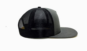หมวกแก๊ปทรงทรัคเกอร์สีดำ 5 ชิ้น ขายส่ง พร้อมซับในสีเหลือง ปักโลโก้แบบ 2 มิติ ออกแบบเองได้ สำหรับสไตล์สตรีทแวร์ รับผลิตแบบ ODM/OEM - Product Image 3