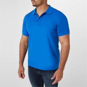 Camiseta de Manga Corta para Hombre, Talla Grande, Nueva Tendencia, Transpirable, de Punto, Material de Algodón Ecológico, Diseño de Logotipo Personalizado, Estilo Pique - Product Image 4