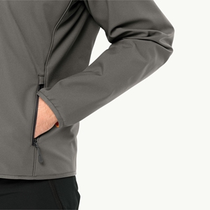 Veste Softshell légère pour hommes d'extérieur Veste à capuche doublée polaire Vestes coupe-vent de randonnée d'hiver résistantes à l'eau Meilleur grossiste - Product Image 3