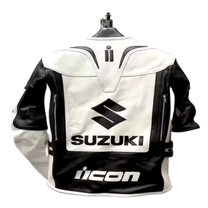 แจ็กเก็ตนักแข่งแบบวินเทจสำหรับทุกเพศเสื้อแจ็กเก็ตกันหนาวแบบลำลองสำหรับกลางแจ้งเสื้อแข่งรถ - Product Image 2