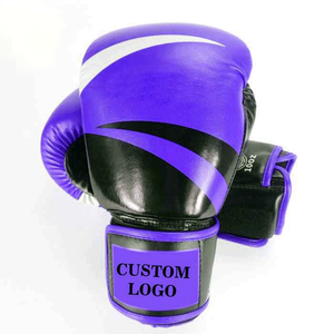 Guantes de Boxeo Transpirables de Cuero Genuino y Poliéster en Oferta, con Impresión de Logotipo Personalizado y Cierre de Cordones para Entrenamiento al Aire Libre - Product Image 2