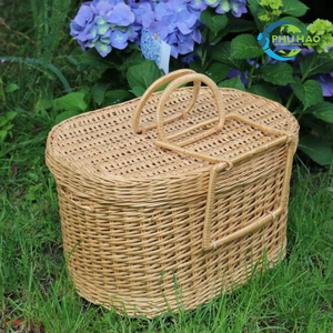 Hot Item!!! Handwoven Rattan Vietnamese Finest VINTAGE COUNTRY <b>BASKET</b> <b>Easter</b> Egg <b>Gift</b> Picnic <b>Basket</b> With Factory Direct Price - Product Image 4