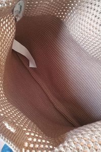 Sac à bandoulière tricoté pour femme style bohème chic, sac fourre-tout décontracté fait main au crochet pour l'été et la plage, grande capacité, sans doublure, sac à main élégant - Product Image 4