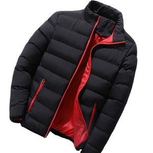 Puffer uniforms Women's Mid Length <b>Down</b> <b>Fill</b> Coat with heat transfer Trim Hooded Puffer Bubble Coat - Product Image 1