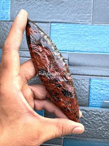 Collection de pierres précieuses en obsidienne rouge noire acajou, pierre marquise - Cristal taillé à la main, affichage, travail énergétique et collectionneurs - Product Image 5