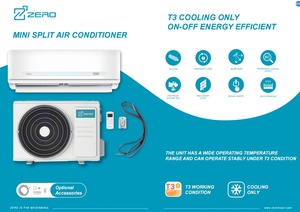 ZERO-Inversor inteligente de 24000 BTU, mini aire acondicionado dividido montado en la pared, 9000BTU, 36000Btu, Envío Mundial, vendedor mayorista - Product Image 6