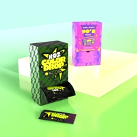 Boîte de présentation anti-gravité pour comptoir de magasin, sac en Mylar pour bonbons, boîte en carton, emballage avec logo imprimé