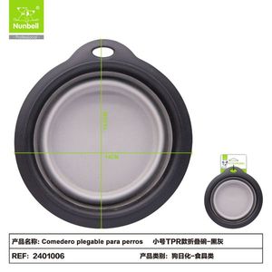 Bol d'alimentation pliable portable en TPR pour animaux de compagnie, fabriqué par le fabricant - Product Image 1