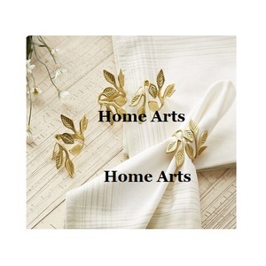 Highest Quality Metal Napkin Ring Leaf Design Customized Size <b>Tissue</b> <b>Paper</b> Rings For Wedding Party Events Use - Product Image 6