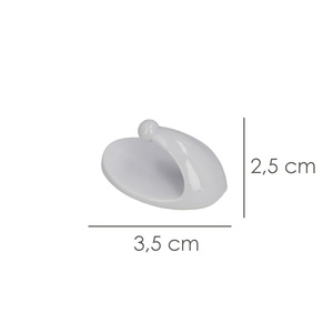 Oryx Gancio Piccolo Bianco (Confezione Blister da 4) Adesivo - Product Image 2