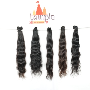 วิกต่อผมคนบริสุทธิ์สำหรับผู้หญิงผิวดำผมมนุษย์แบบมีหนังกำพร้าแบบไม่ผ่านกระบวนการทางเคมีสีธรรมชาติของอินเดีย - Product Image 3