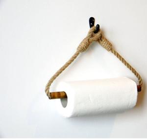 Colgador de cuerda montado en la pared portarrollos de tejido con soporte de cuerda montado en la pared para habitación de niños hecho a mano de excelente calidad - Product Image 5