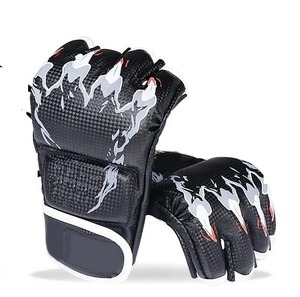 Guantes de boxeo MMA con logotipo personalizado duradero de PU con medio dedo, logotipo impreso para fines de entrenamiento - Product Image 6