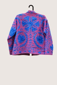 Cardigan en coton brodé floral bohème, col mandarin, manches longues, grande taille, vêtements décontractés pour femmes, vêtements d'automne - Product Image 2