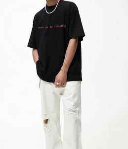 เสื้อยืดผ้าฝ้าย100% 300gsm สำหรับผู้ชายทรงหลวมพิมพ์ลายกราฟิกสำหรับทุกเพศ - Product Image 3