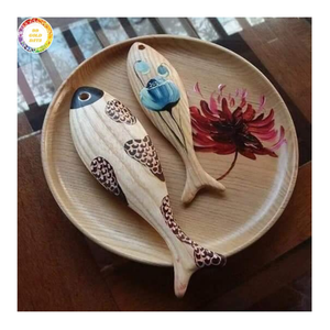 Décoration de table à poisson en bois de qualité supérieure Article artisanal artistique pour les hôtels et les cafés Fournisseur en gros en vrac du Vietnam - Product Image 1