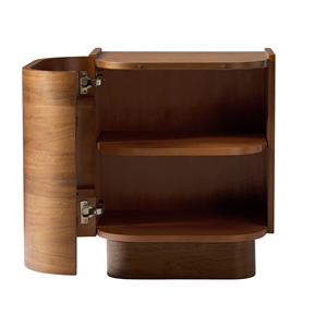 Table de chevet en bois pour l'intérieur, au design moderne et avec rangement fonctionnel, pour chambre à coucher et hôtel - Product Image 5