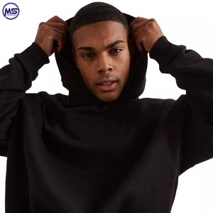 2022 sweat à capuche surdimensionné professionnel pour hommes avec impression de logo personnalisé matériau en coton de haute qualité teint uni pour une utilisation en hiver - Product Image 3