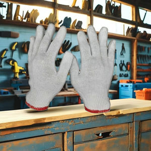 Guantes de Seguridad Premium de algodón sin recubrimiento de 7-11 pulgadas para tareas de embalaje Guantes de trabajo de planta de Vietnam - Product Image 5