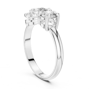 Tamaño personalizable exquisito diamante promesa anillo cristal diseño mejor regalo para mujeres - Product Image 1