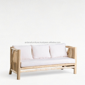 ชุดโต๊ะกาแฟสี่เหลี่ยมทำจากไม้สไตล์มินิมอลแบบทันสมัยเบาะรองนั่งถอดได้สำหรับโรงแรมในสวนรับประทานอาหารวิลล่าห้องนั่งเล่นกลางแจ้ง - Product Image 5