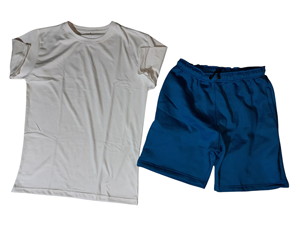 Verano transpirable ligero hombres de talla grande ropa de calle de moda Casual comodidad hombres camiseta pantalones cortos conjunto - Product Image 5