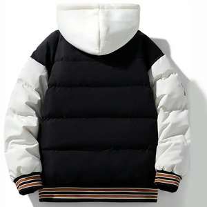 Chaqueta Acolchada para Hombre, Chaqueta de Invierno con Relleno de Burbujas, Logotipo OEM, Talla Grande, Chaqueta Acolchada Negra Personalizada para Hombre - Product Image 3