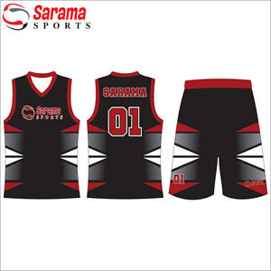 Uniforme de basket-ball à col en V imprimé/numérique sublimé personnalisé de la meilleure qualité en gros pour l'équipe universitaire, - Product Image 1