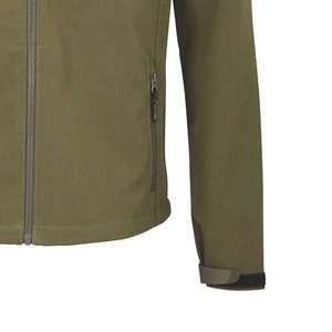 Veste Softshell Unisexe Camouflage Respirante Anti-Boulochage Extérieure Coupe-Vent Imperméable Col Montant Fermeture Éclair Logo Avant - Product Image 4