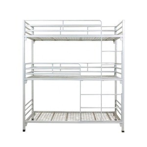 Lit superposé en métal à <span class=keywords><strong>3</strong></span> <span class=keywords><strong>niveaux</strong></span> pour trois personnes, design moderne, mobilier de chambre à coucher - Product Image 1