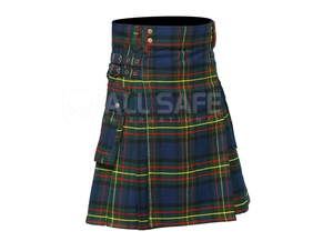 กระโปรงเย็บสองชั้นสำหรับผู้ชายเสื้อผ้าแนวยุโรปลายสก็อตลำลองใส่ได้พอดีกับสรีระ - Product Image 2