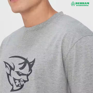 เสื้อยืดผู้ชายปี 2026 ผ้าโพลีเอสเตอร์/คอตตอนผสม คุณภาพสูง สไตล์วินเทจ  โลโก้ด้านหน้าแบบกำหนดเอง  สีซีดจาง ทรงโอเวอร์ไซส์ ลุคดิสเทรส ลักชัวรี่ - Product Image 3