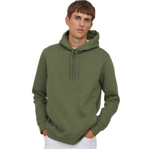 Pull-over chaud d'hiver pour hommes, sweat-shirt à capuche personnalisé 100% coton avec col rond et capuche doublée vierge - Product Image 2