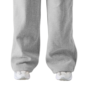 Pantalones Deportivos Unisex de Felpa Gris Jaspeada, Mezcla de Algodón Suave, Cintura Elástica, Pantalones Deportivos Informales para Estar en Casa o para la Calle - Product Image 6