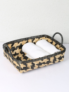 Hot New Design Panier de rangement en rotin de bambou Rectangle tissé à la main durable pour l'organisation de la maison - Product Image 2